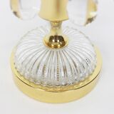 Pair of Murano glass table lamps in the shape of a drop by Palwa, Germany, 1960s.