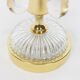Pair of Murano glass table lamps in the shape of a drop by Palwa, Germany, 1960s.