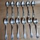 Set 12 small spoons silver metal debu xxe
