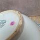 Antique large salad bowl from Saint-Amand, Argenton model in ironstone.
