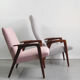 Pair of armchairs and rest foot "Ruster" by Yngve Ekstrom for Pastoe 1950s