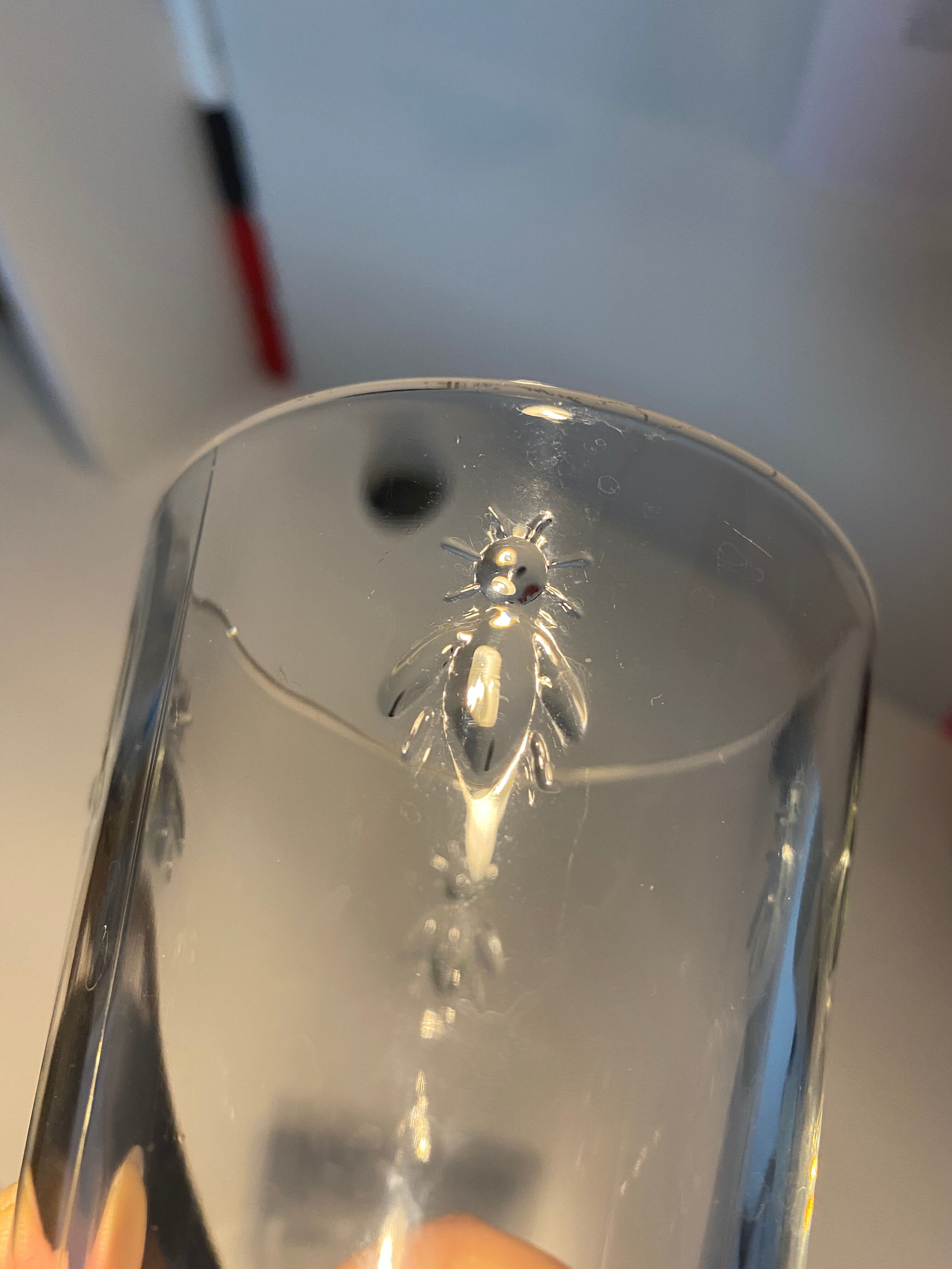 Set 6 verres à eau abeille Paris musée