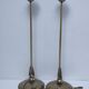 Pair of brass lamp bases Delmas design 90s
