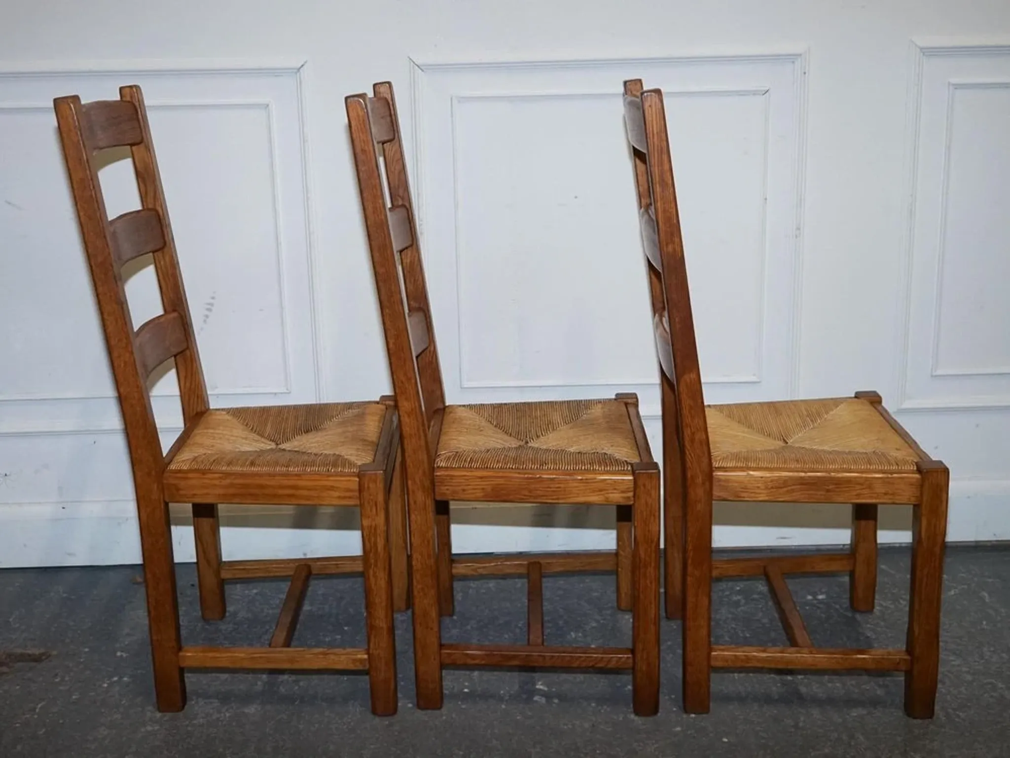 Vintage Dining Chairs, France, 1950s, Set of 6