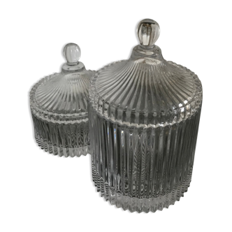 Duo of glass candy