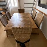 Red Cedar solid oak dining table