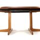 Round extendable dining table 2x 'Vienna' Thonet - mid-century modern style
