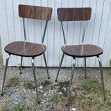 Paire de chaises en Formica