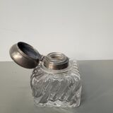 Encrier ancien en verre