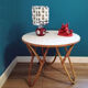 Bamboo and white coffee table