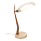 Lampe de table italienne en cuivre et aluminium du milieu du siècle