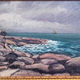 Oil painting - seascape Brittany