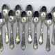 Lot of 10 soup spoons and 10 lunch forks, 800 silver.