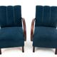 Two H-227 armchairs from the 1930s, designed by J. Halabala, Art Deco style, Czechoslovakia