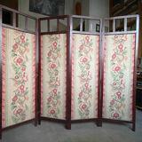 Wooden screen with canvas - Art Deco