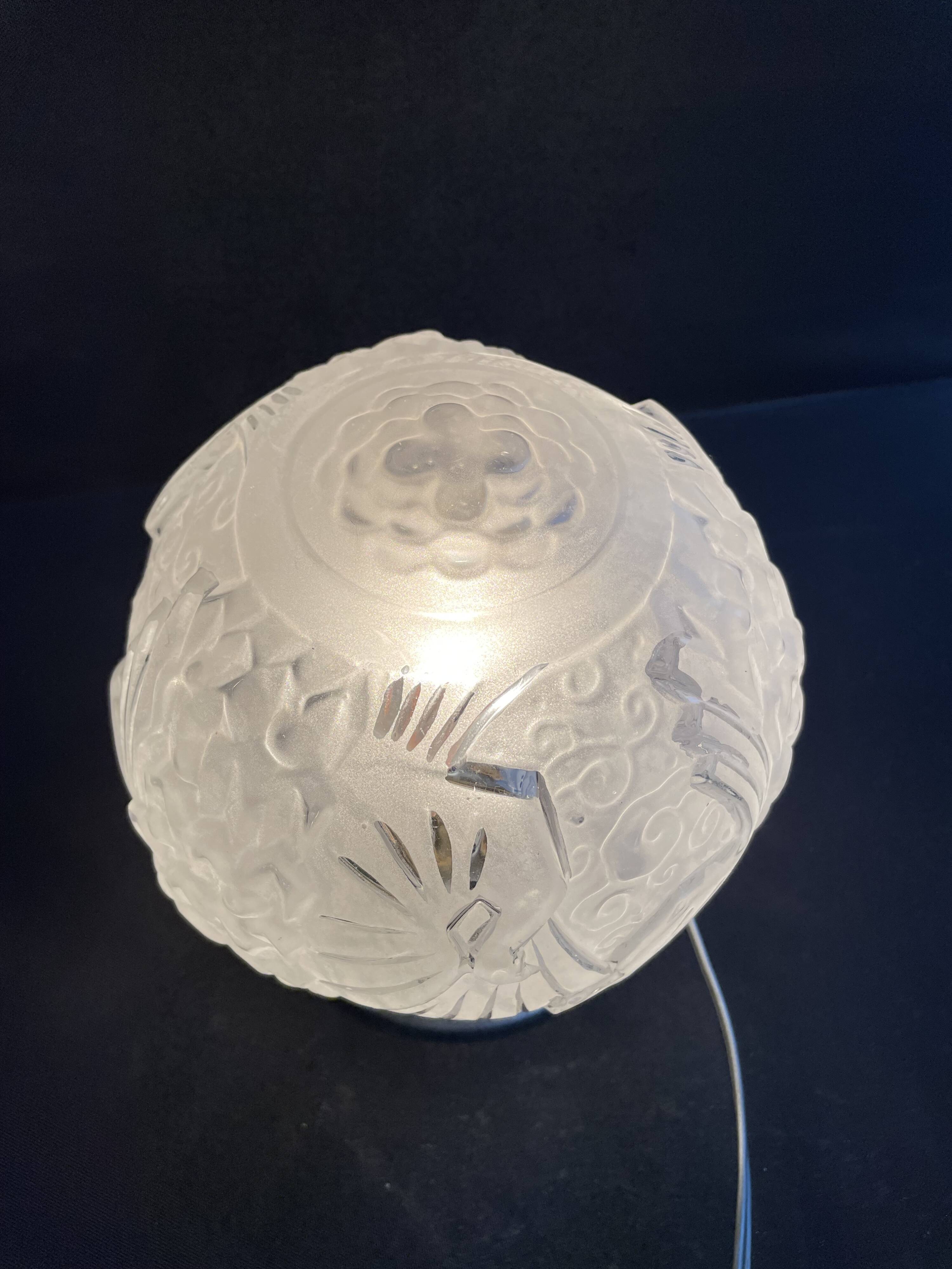 Night light or old ceiling light Muller Frères Lunéville