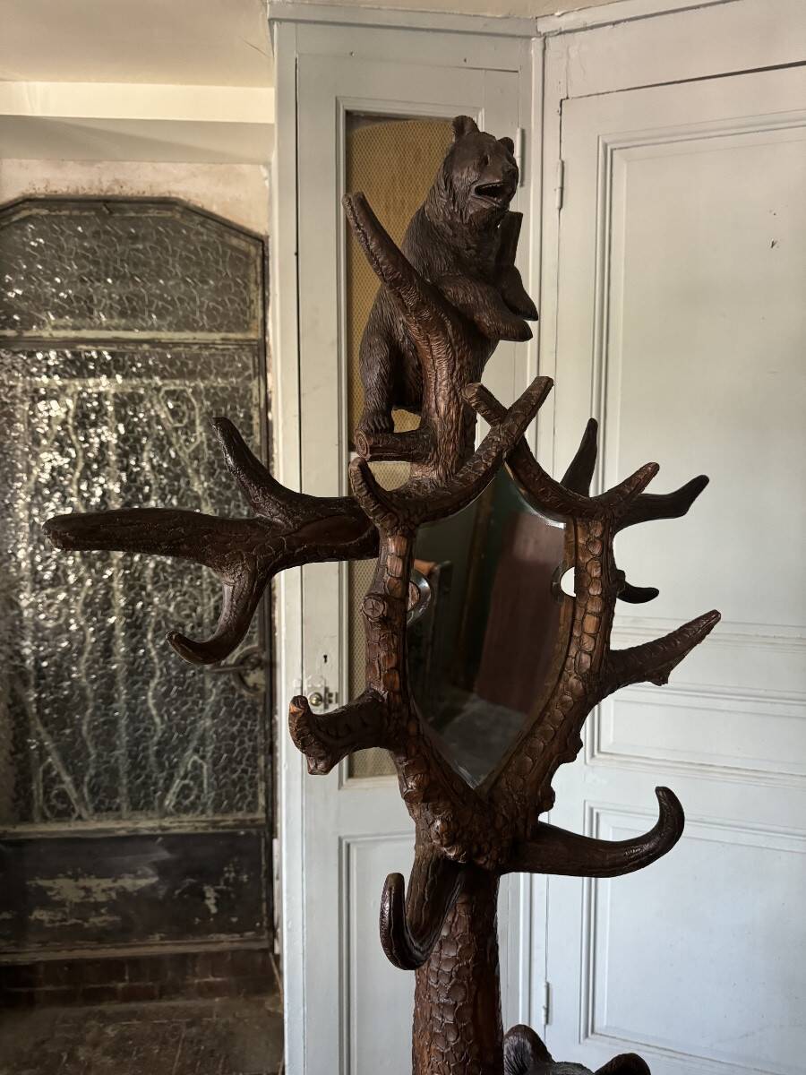 Bear coat rack, Black Forest, 19th century