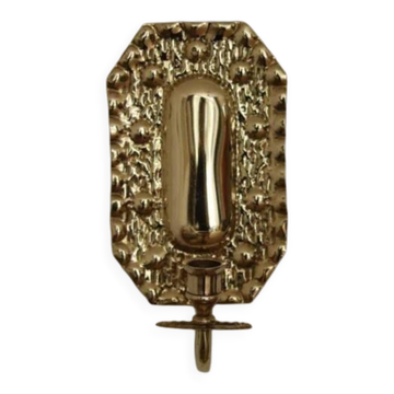 Single mid-century Swedish brass sconce