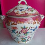 Minton porcelain covered baluster sugar bowl, 19th century