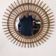 XL sun mirror in rattan, France circa 1960