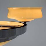 Bauhaus Chrome Chandelier from Zukov, 1940s