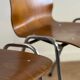 Vintage Pagholz stacking chairs in wood and metal