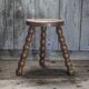 Vintage stool, tripod stool, occasional stool, wooden plant stand,