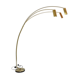 1970s italian brass floor lamp