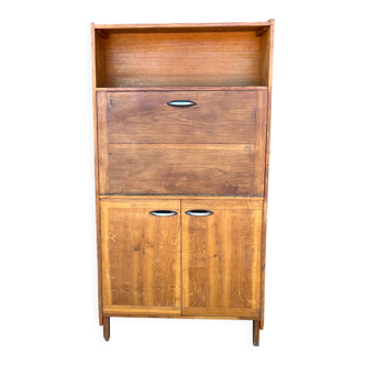 Secretary in oak French reconstruction