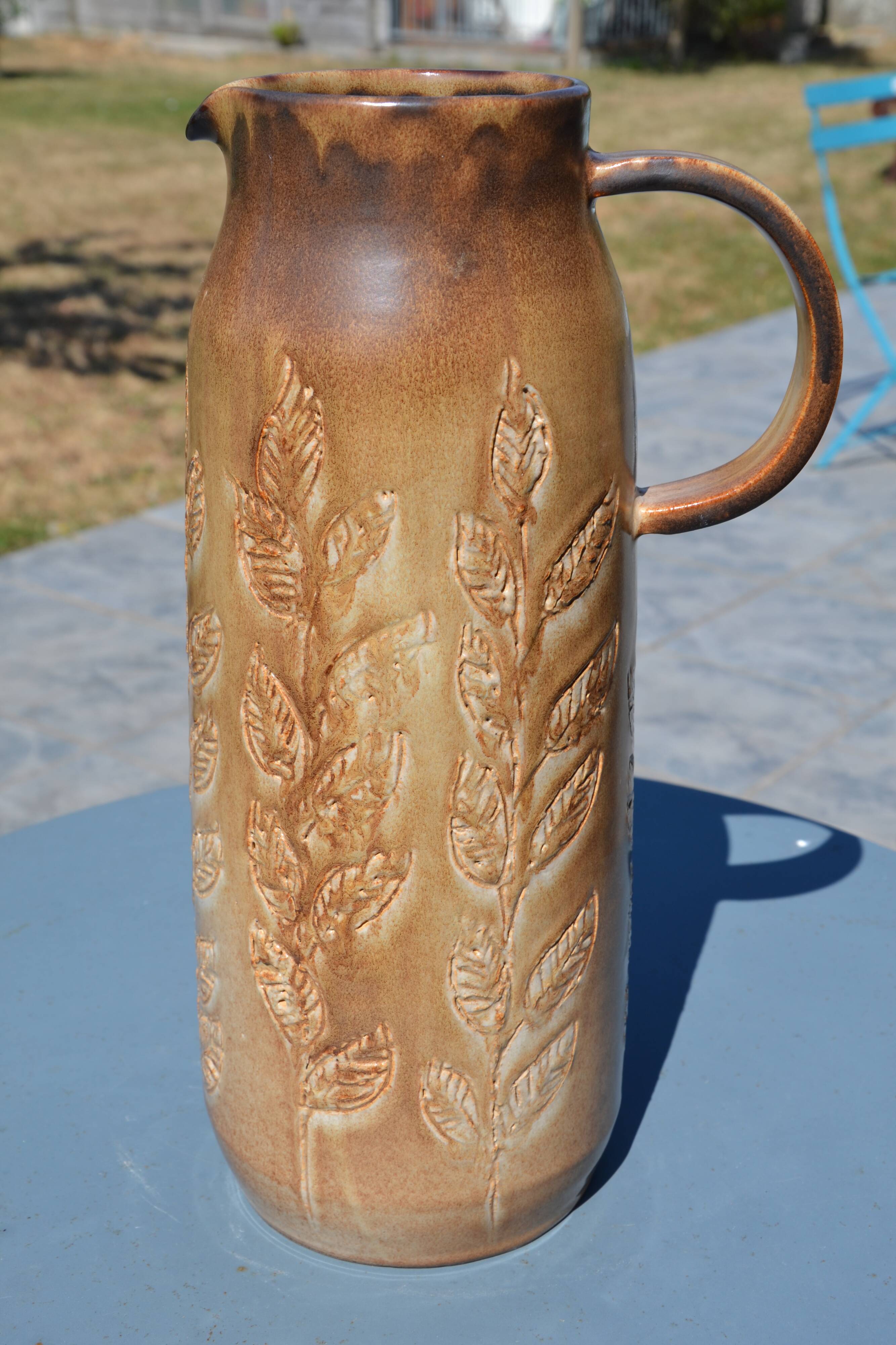 Vase/jug Denise and Michel Pointu "art ceramic high fire"