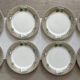8 grandes assiettes plates en faïence de gien