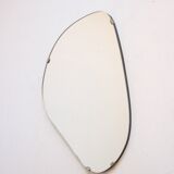 Vintage organic mirror, kidney shaped, Belgium 1950s