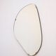 Vintage organic mirror, kidney shaped, Belgium 1950s