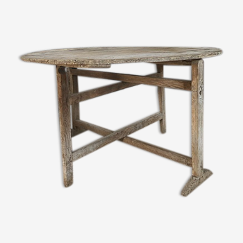 Table de vendange primitive 1920 en frêne