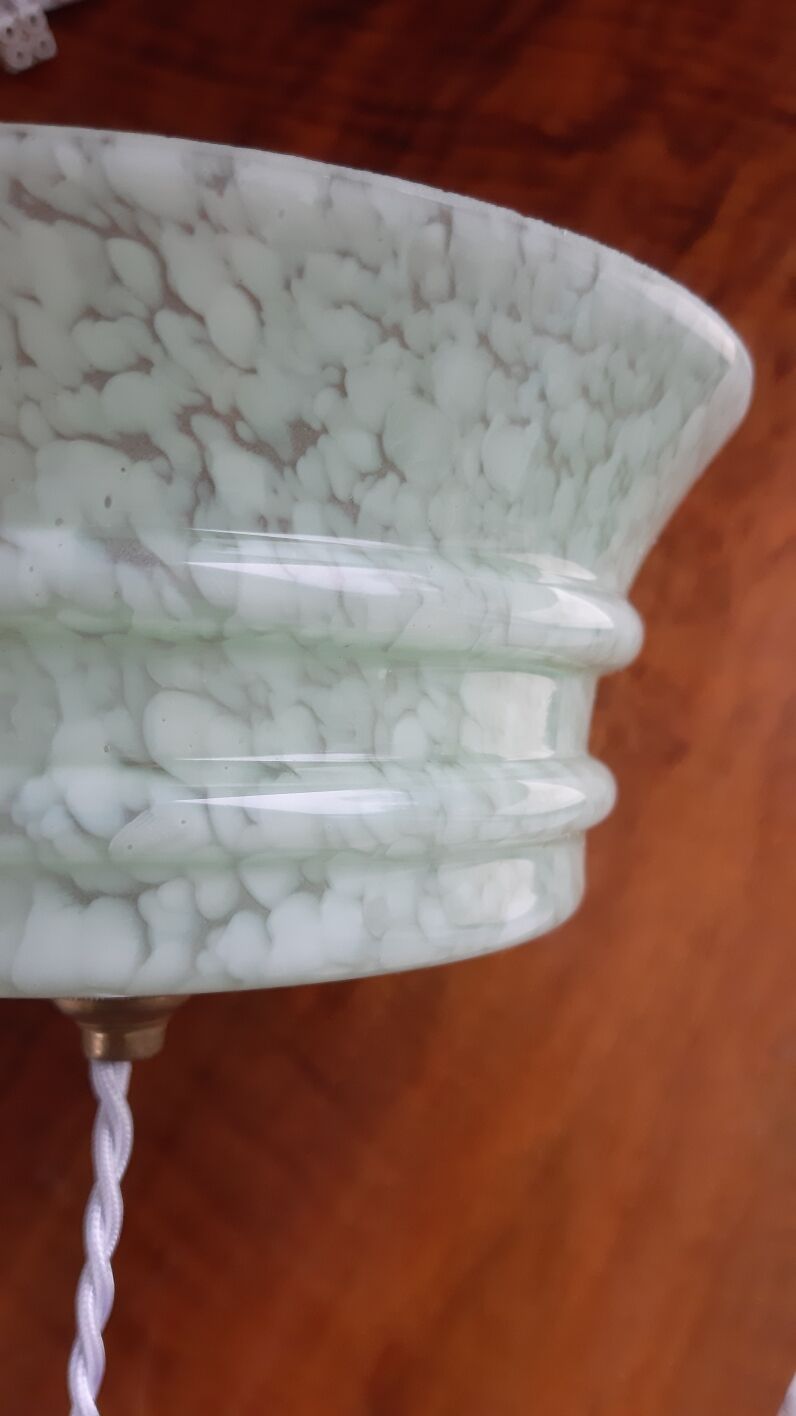 Vintage glass suspension Clichy