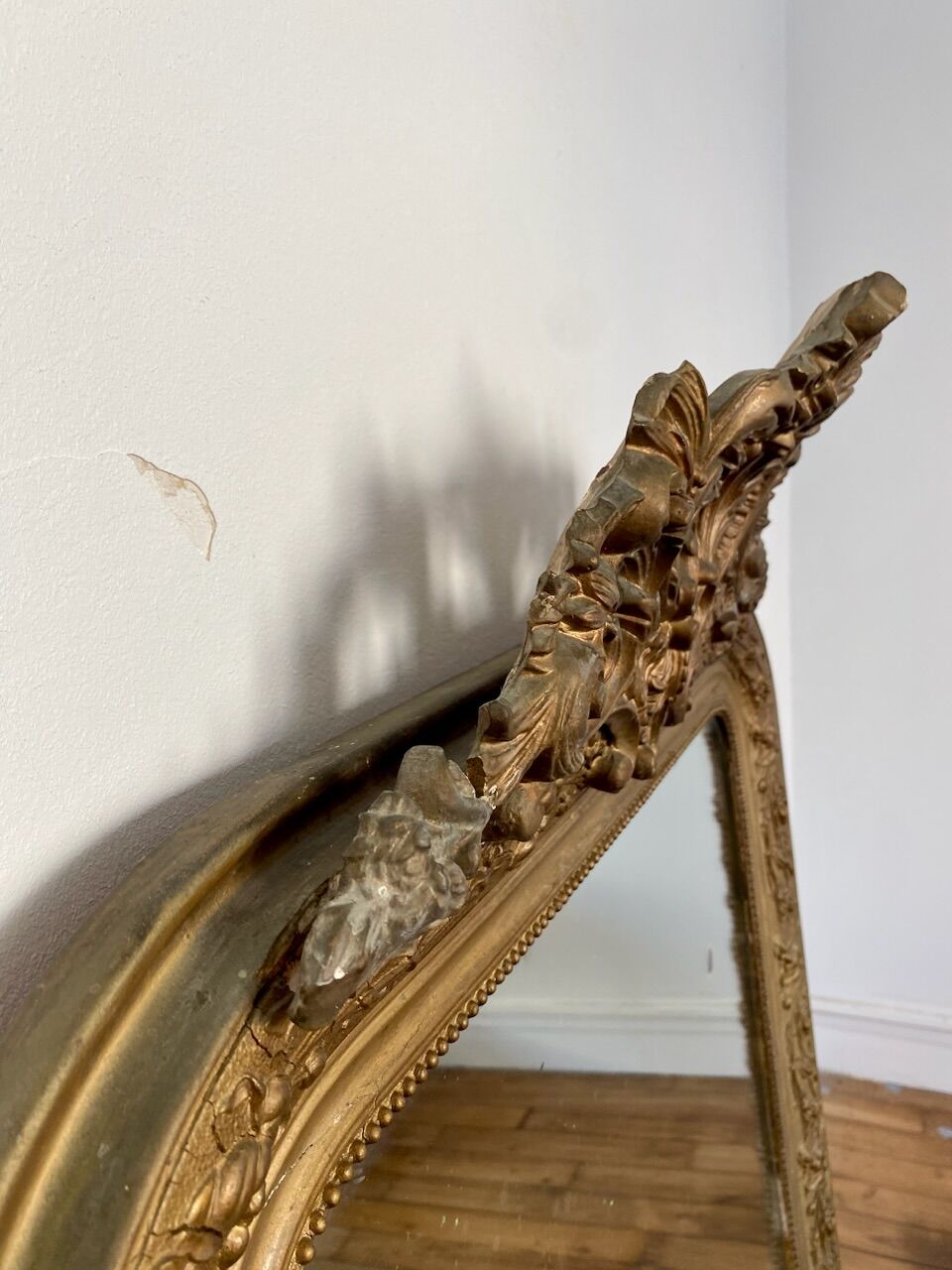 Old gilded mirror 118cm x79cm