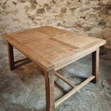 Grande table à manger ancienne en chêne – Extensible – France, années 1920