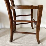 Rattan cane wooden chair