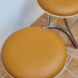 Pair of vintage "Z" stools Mirima France