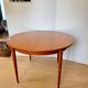 Scandinavian round table with compass legs