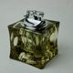 Magnifying glass lighter by Antonio Imperatore, black Murano glass, Italy, 1970