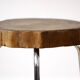 Wood and metal stool