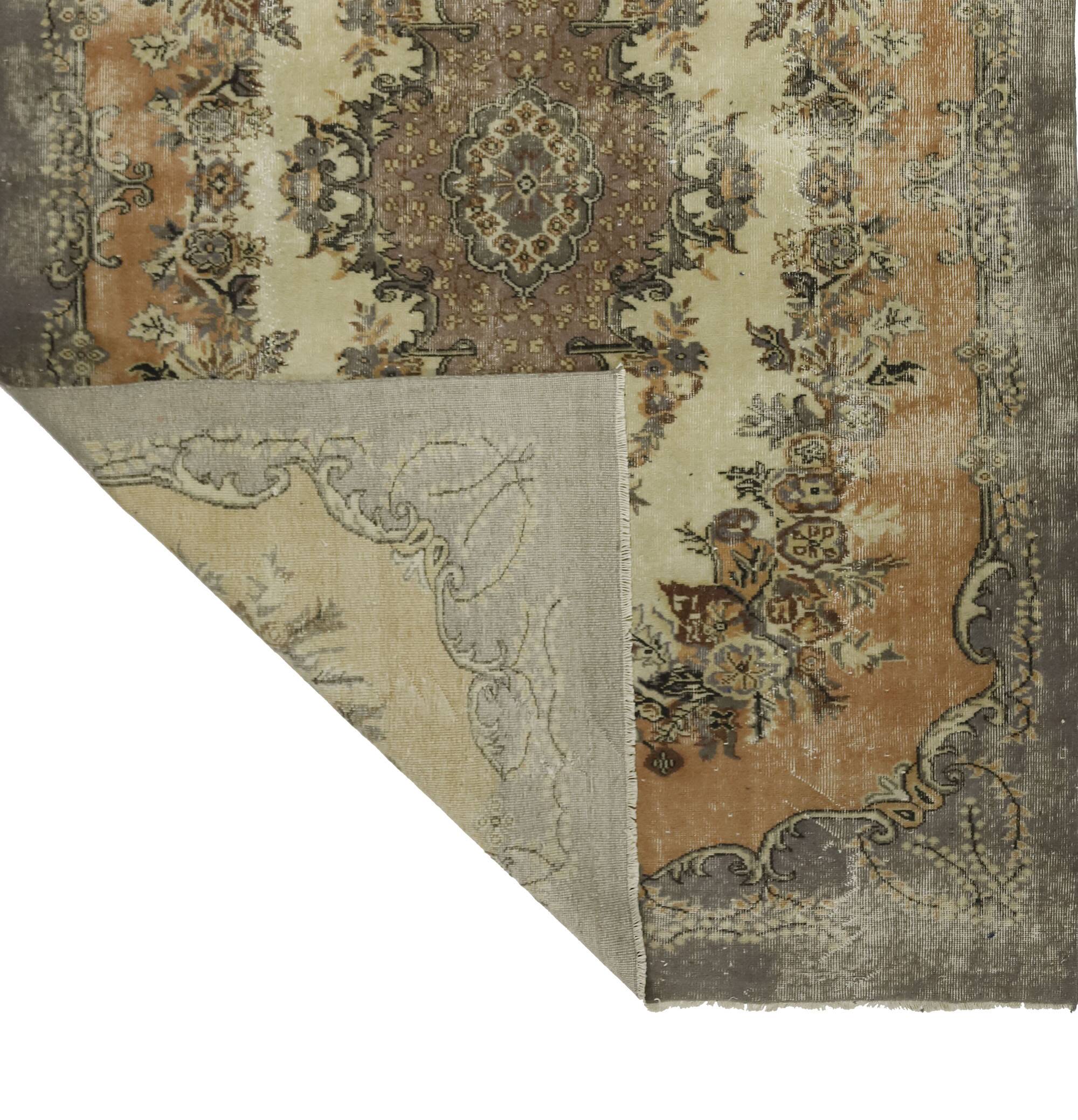 Anatolian handmade vintage rug 287 cm x 185 cm
