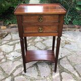 Board-style wooden bedside