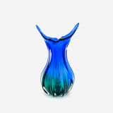 Large Murano Sommerso Vase 33cm - Cobalt Blue & Emerald - 2.8kg
