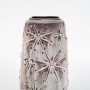Beige ceramic vase, German design, 1960s, made in West Germany