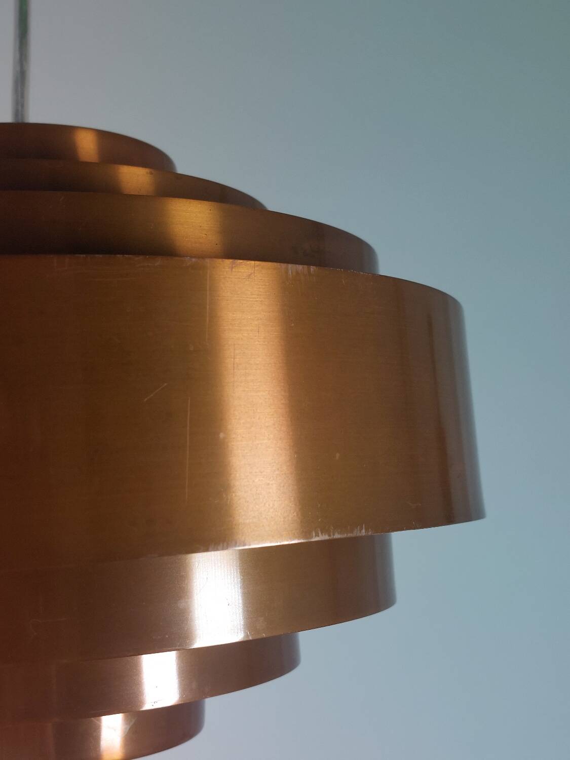 Suspension vintage mi-siècle Jo Hammerborg Ultra Copper Fog Morup