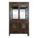 Vitrine cabinet chinois richement sculpté du début XXème