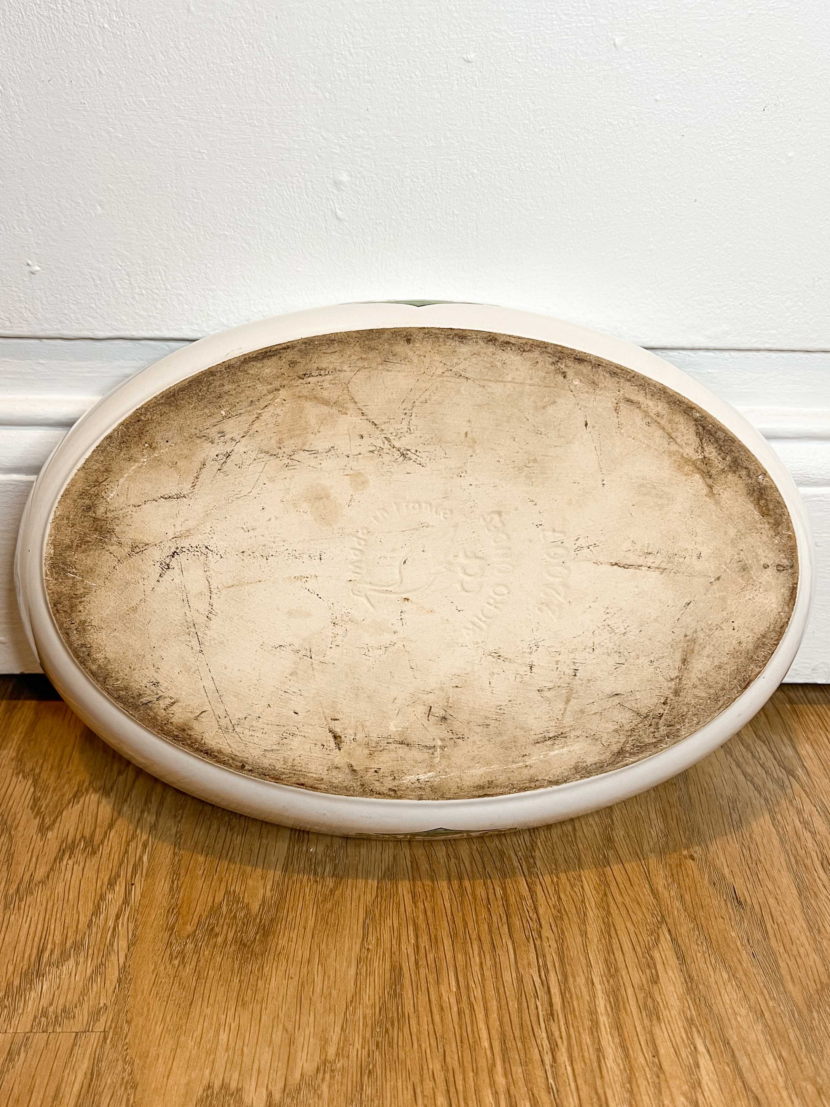 Plat en porcelaine décor coq