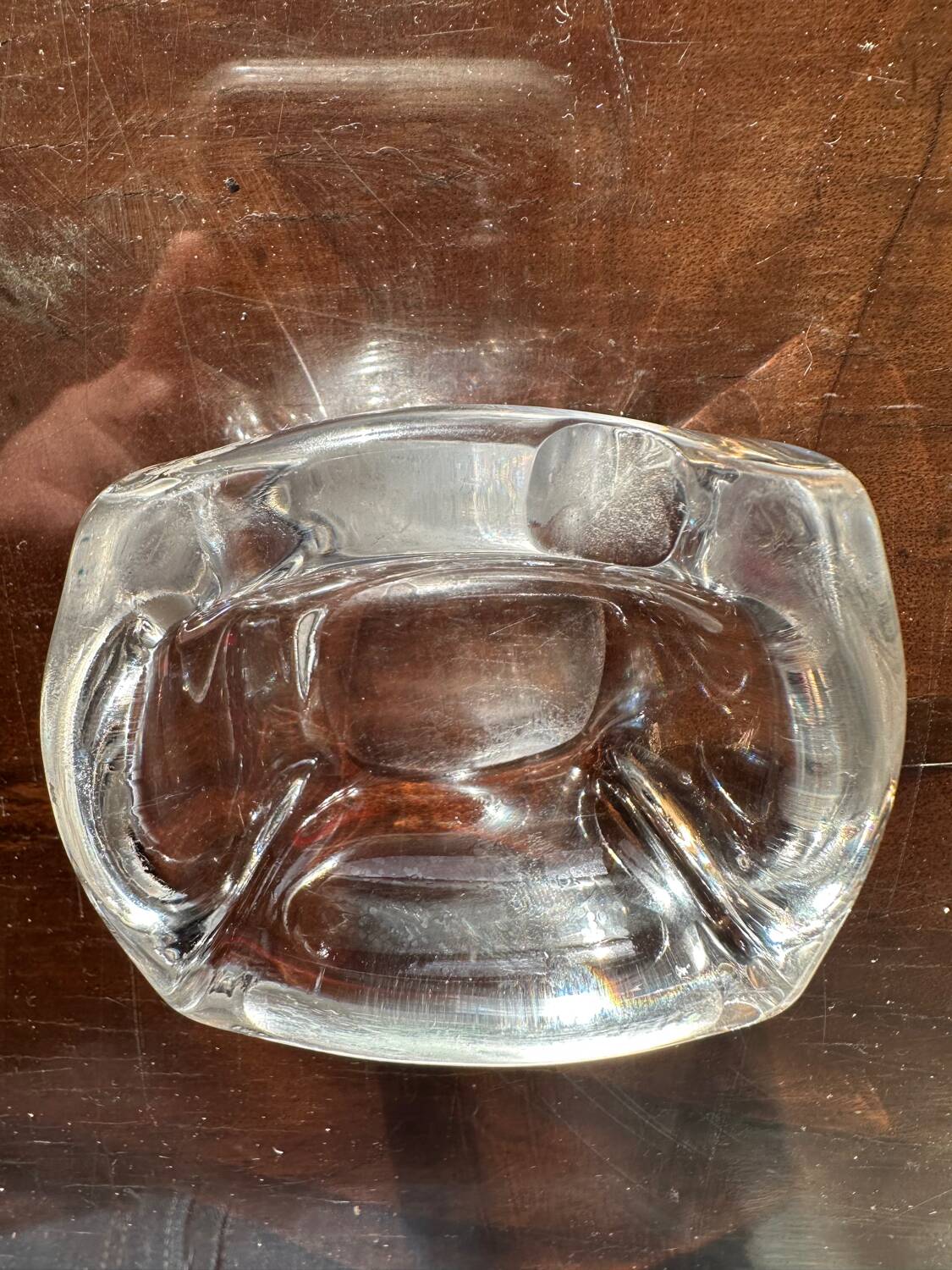 Small crystal ashtray Daum France - art-deco